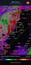 KDGX - Super-Res Storm Relative Velocity 1, 4_25 PM.gif